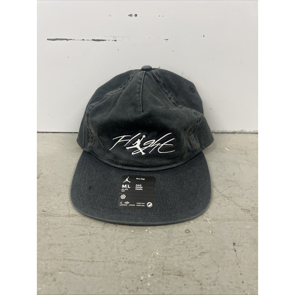 Nike Air Jordan Flight Pro Unstructured 5-Panel Cap Black White M/L FV5300-010
